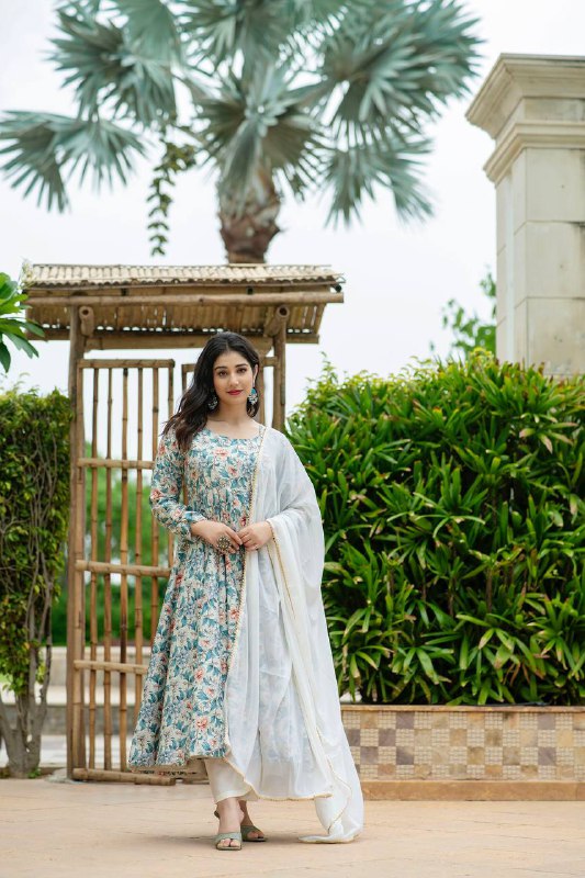 Party Wear Multi Color Georgette Fabric With All Over Embroidery Work Designer Anarkali Suit