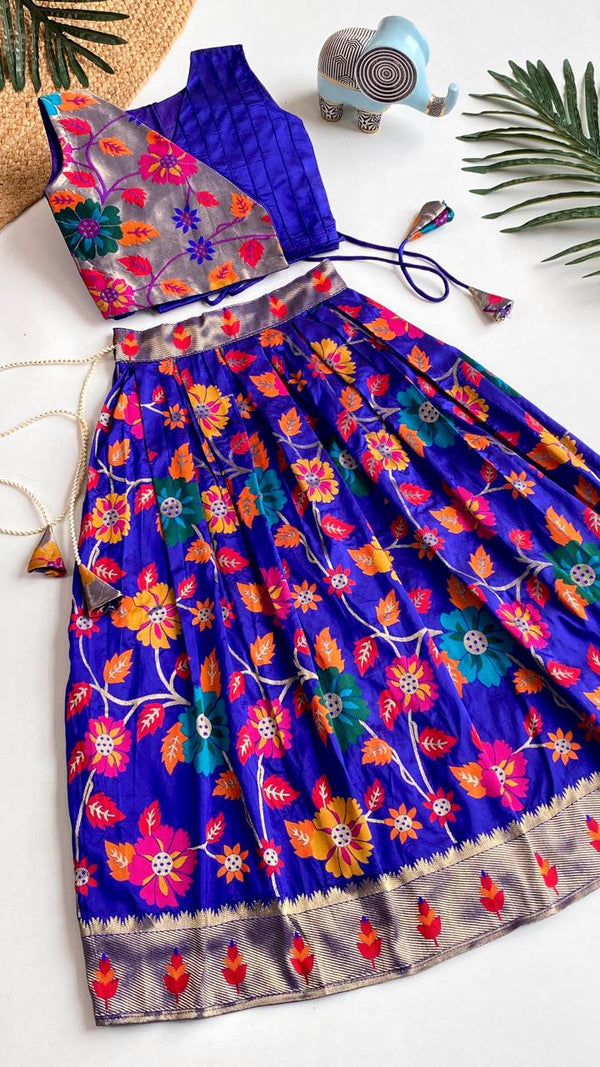 Festive Wear South Style Designer Lehenga Choli For Girls