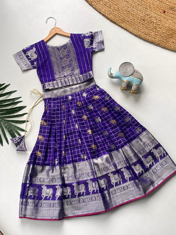 Alluring South Style Designer Festive Wear Lehenga Choli For Girls